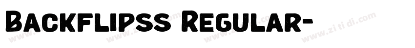 Backflipss Regular字体转换 Backflipss Regular字体转换